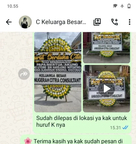 Pengiriman Papan Bunga Duka Gereja Gbi Mawar Sharon