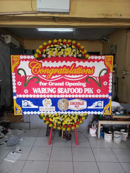 Papan Bunga Ucapan Selamat Gereja Gbi Mawar Sharon